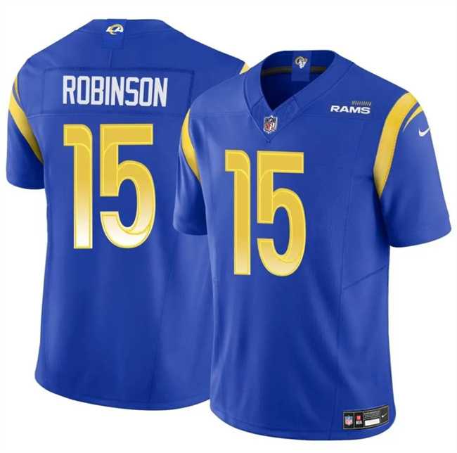 Men & Women & Youth Los Angeles Rams #15 Demarcus Robinson Blue 2024 F.U.S.E. Vapor Untouchable Stitched Jersey->los angeles chargers->NFL Jersey